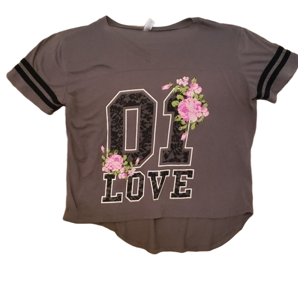 Hybrid Brand Tee Junior Xl Gray Love 01